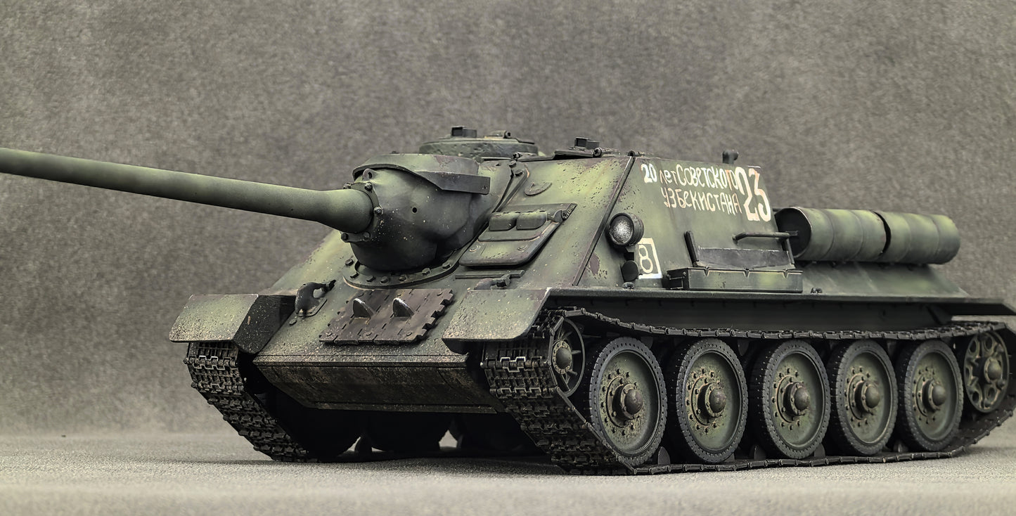 30024[Launch.Dec.2025] Metal 1/30 Ready-made Model Russian SU-100 Tank Destroyer [23] Camouflage