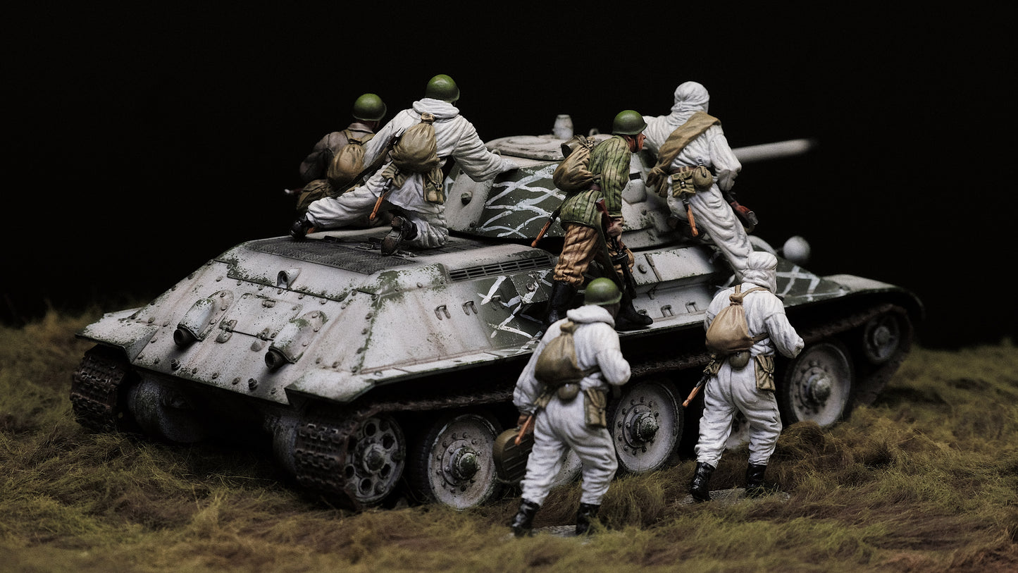 [Available] TankWorkshop 1/30 Ready-made Model USSR T-34-76 Medium Tank [Winter] Paint