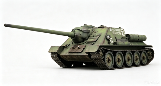 30024[Launch.Dec.2025] Metal 1/30 Ready-made Model Russian SU-100 Tank Destroyer [23] Camouflage