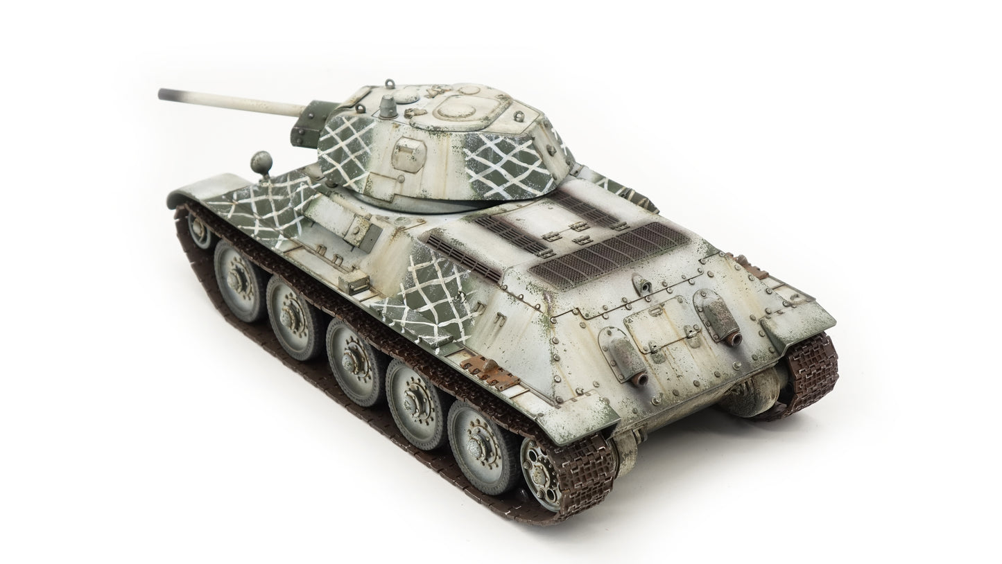 [Available] TankWorkshop 1/30 Ready-made Model USSR T-34-76 Medium Tank [Winter] Paint