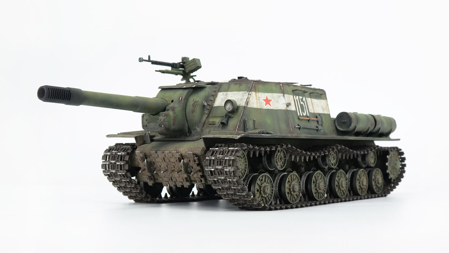 30021[Launch.Jun.2025] Metal 1/30 Ready-made Model Russian ISU-152 Tank Destroyer [1151] Camouflage