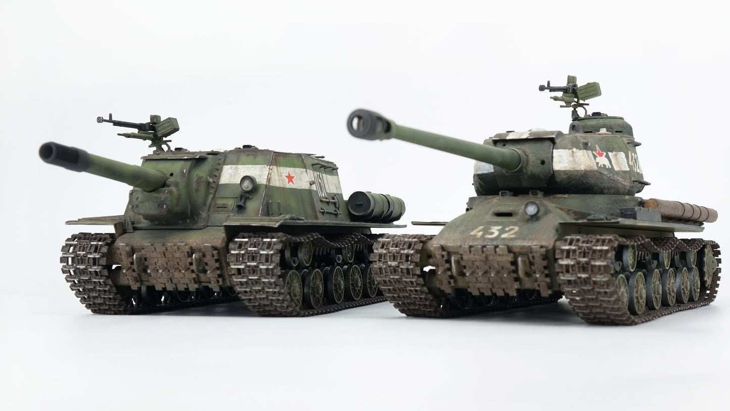30021[Launch.Jun.2025] Metal 1/30 Ready-made Model Russian ISU-152 Tank Destroyer [1151] Camouflage