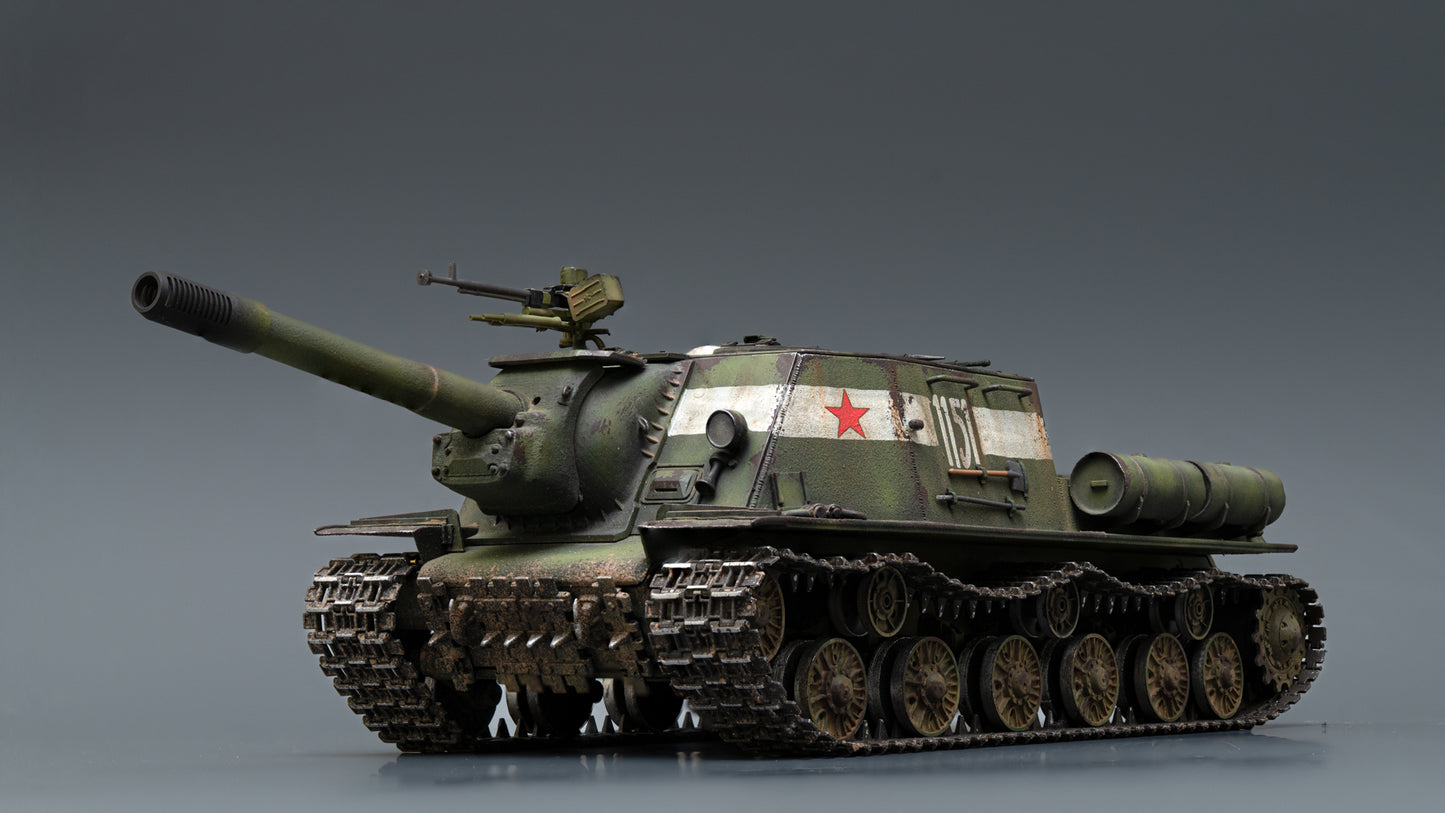 30021[Launch.Jun.2025] Metal 1/30 Ready-made Model Russian ISU-152 Tank Destroyer [1151] Camouflage