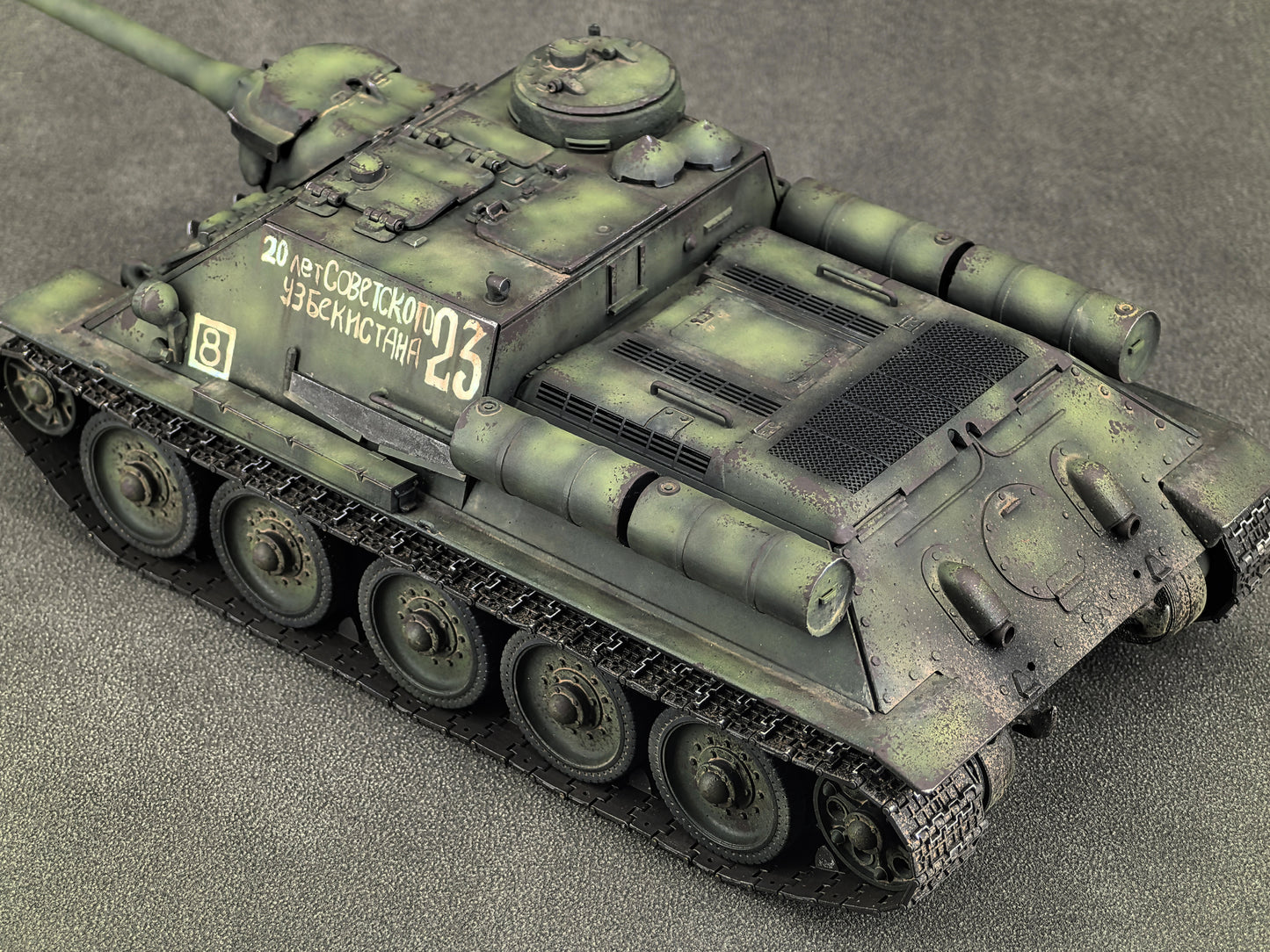 30024[Launch.Dec.2025] Metal 1/30 Ready-made Model Russian SU-100 Tank Destroyer [23] Camouflage